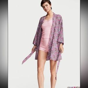 Victoria's Secret Lightweight Cotton Three-Piece Robe Set